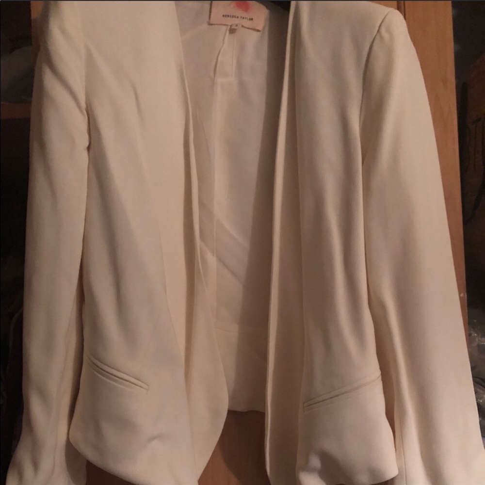 Rebecca Taylor Blazer White Size 2